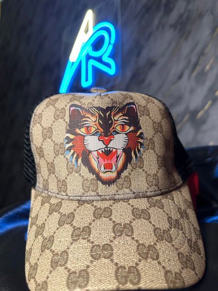 Angry cat gucci cap online